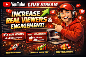 do your youtube live stream increase real viewers and engagement