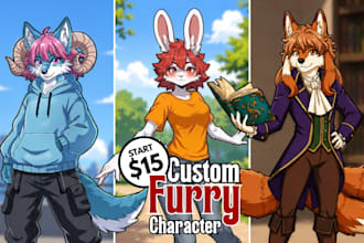 draw furry art, fursona, furry pfp, furry oc and anthro
