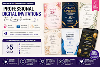 design modern digital invitations