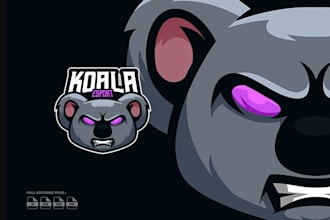 do make an modern custom koala logo