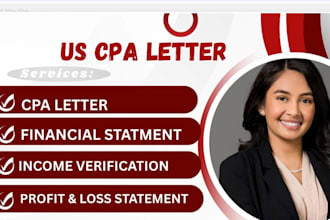 do professional CPA letter for mortgage, immigration