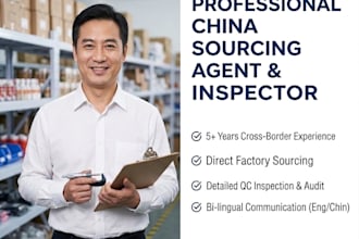 be your chinese sourcing agent helping you inspect and ship