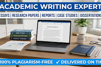 do academic writing, reports, and case studies professionally