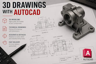 create precise 3d mechanical parts using autocad