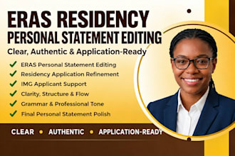 expertly edit eras residency personal statement to strengthen your application