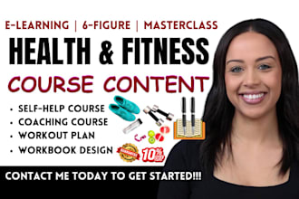 do fitness coach coaching program, workout plan and online course content