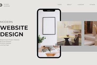 create premium modern website design for your business