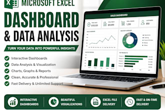 create professional microsoft excel dashboard and reports