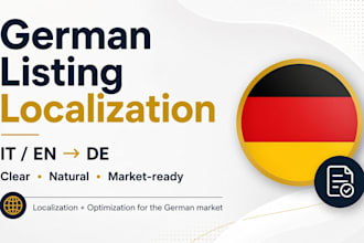 localize and optimize your amazon listing into german