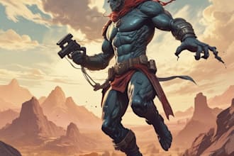 comic book illustration with comic book illustrator