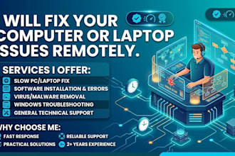 fix your computer laptop issues remotely