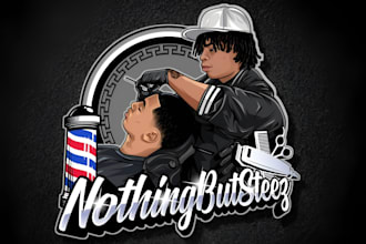 design vintage barber salon barber shop logo