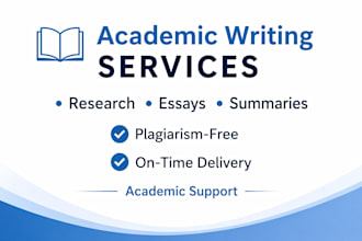write professional essays, research and summaries
