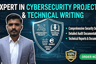 do cyber security projects and technical writing