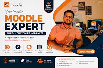build a complete moodle lms for your academy, school or online course