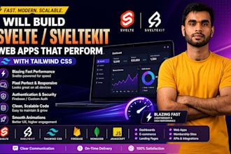 build fast web and saas apps with svelte and sveltekit