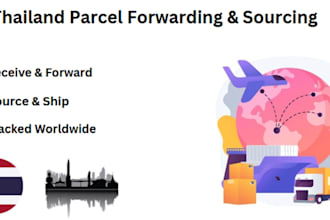 source, forward, and ship parcels worldwide from thailand