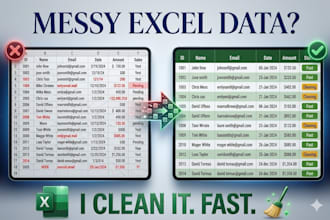 clean and organize your messy excel data