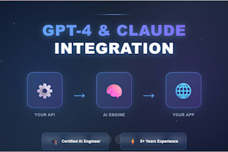 integrate gpt4 or claude ai into your application or website