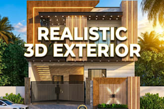 photorealistic 3d exterior architectural visualization