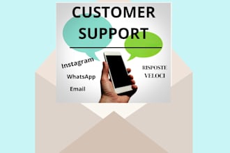 provide italian customer support via chat and emai