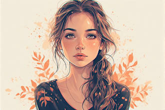 realistic digital portrait art in oil painting style