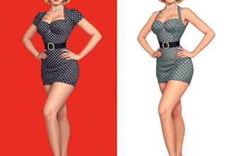 pin up girl and pin up girl illustration