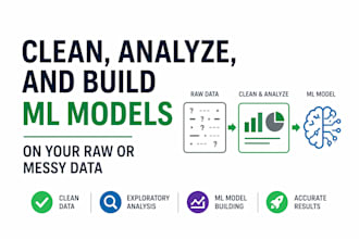 clean, analyze, and build ml models on your raw or messy data