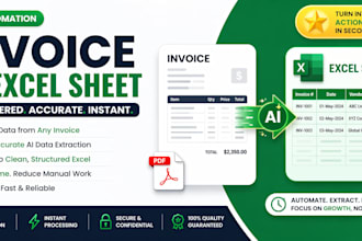 convert any invoice to excel sheet with ai automation