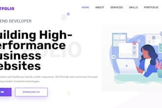 build responsive frontend website