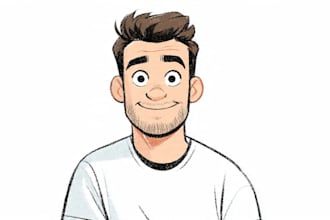 create simple cartoon portrait