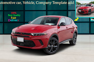professional car photo editing, background removal and shadow service