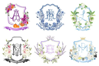 design wedding, anniversary, photography, signature, initials and monogram logo