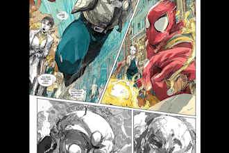 do comic pages illustration comic book page
