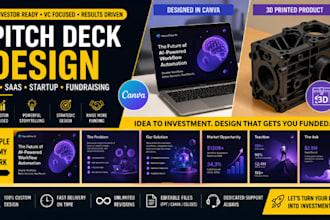 investor pitch deck design, startup pitch deck, ai saas vc ready fundraising