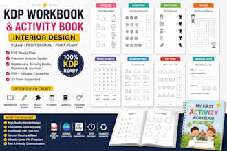 design your kdp workbook, activity book or planner interior