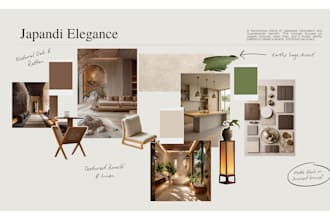 create aesthetic interior and brand mood boards