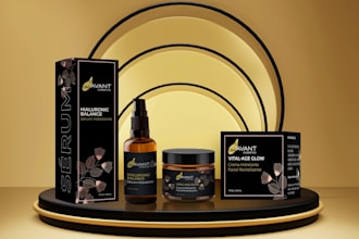 create a cosmetic packaging, cosmetic label, perfume label, candle label design