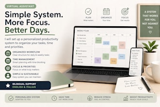set up a simple productivity system for your daily workflow