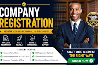 register your company llc, ltd business registration and ein