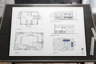 draw 2d floor plans, site plan, elevations and autocad drafting
