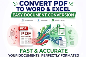 convert PDF to excel or word accurately
