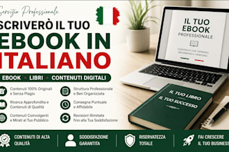 write italian ebook, ebook writer, book and ebook writing on any niche