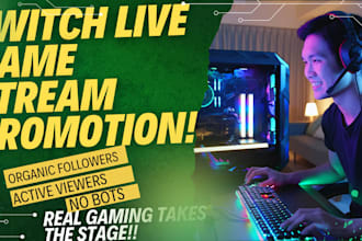 organically promote twitch live stream to increase twitch viewers for affilliate