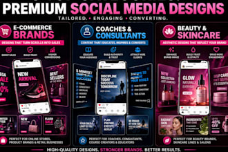 design aesthetic instagram posts and carousels