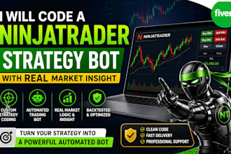 code a ninjatrader strategy bot with real market insight