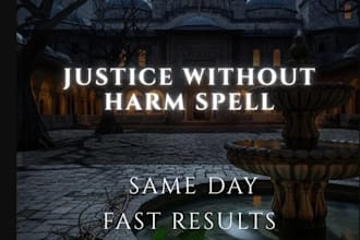 cast justice without harm spell, ethical resolution and peaceful balance spell