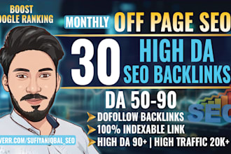 do off page SEO, high da 90 backlink service, link building for google ranking
