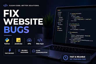 fix python bugs in your website