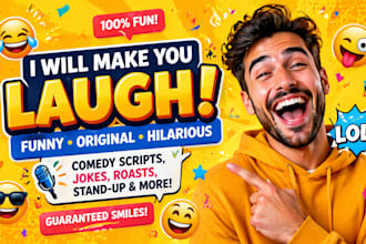 make you laugh and smile with fun and personalized humor